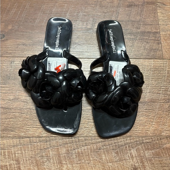NWT Jeffrey Campbell Nordstrom Floralee Slide Jelly Sandals Size 7 - Picture 3 of 5